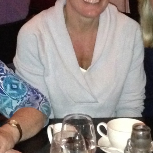 Mododoc tunic sweatshirt v-neck long sleeve periwinkle Small - Picture 14 of 14